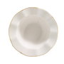 Hermia MLN24Y2694R520 Vajilla de Porcelana 24 Piezas Crema y Dorado Apta para Microondas